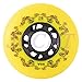 JCCHT 8-Pack 80mm, 76mm, 72mm 90A Inline Skate Wheels Indoor/Outdoor Inline Skate/Roller Skate/Hockey Blade Skating Replacement Accessories,Yellow,72mm
