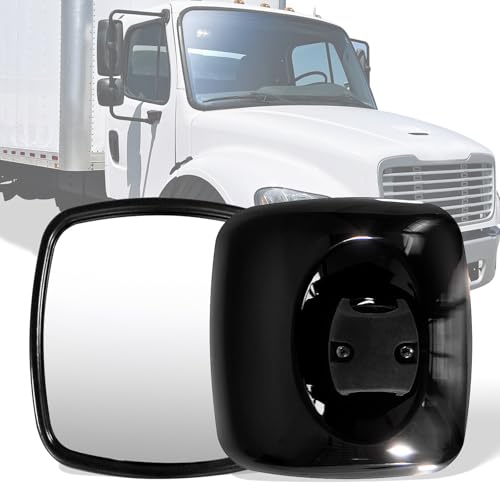 YUANJUFITT Black Wide Angle Mirror For Freightliner M2 106