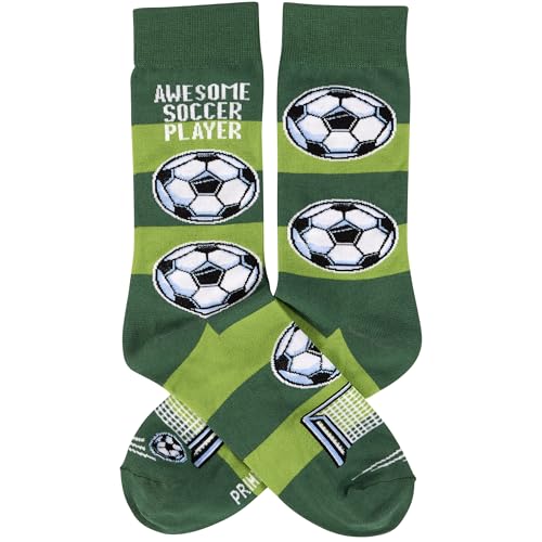 Calcetines de fútbol Awesome Soccer Player de diseño divertido y talla única unisex 2