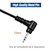 abcGoodefg 1 Pin 2.5MM Walkie Talkie Earpiece with Mic, G Shape Ear Piece for Police Radios Law Enforcement Compatible with Motorola MH230R MH230TPR MR350R MS350R (10 Pack)