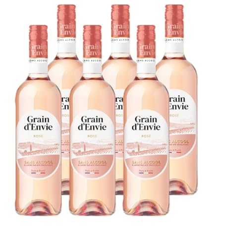 Grain D'Envie - Rosé - Sans Alcool - Lot de 6 bouteilles x 75 cl