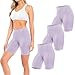 Sexy Basics Slip Shorts | 3-Pack Bike Shorts | Cotton Spandex Stretch Boyshorts for Yoga/Workouts