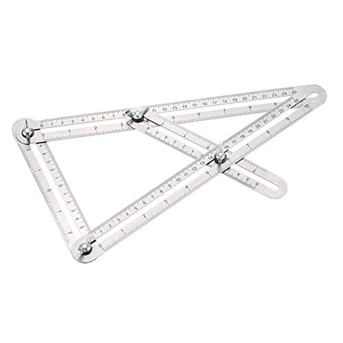 Mätnings layoutverktyg Teckning Ruler multifunktion Justerbar fyrfaldigt Ruler Stainless Steel tumstock 0-200 Range 0.01mm Hårdvara Mät Verktyg