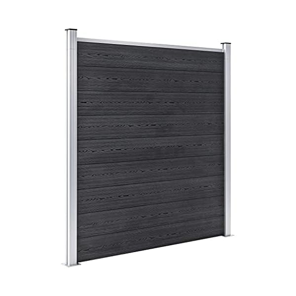 vidaXL Gartenzaun WPC Sichtschutzzaun Lamellenzaun Windschutz Sichtschutz Zaun Steckzaun Systemzaun Garten 699x186cm… – Bild 3