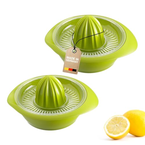 Westmark 2 Presses-Orange/Citron/Lemon avec Récipients, Diamètre : 18,7 cm, Capacité : 0,5 litre, Plastique, Limetta, Vert pomme, 309122EA