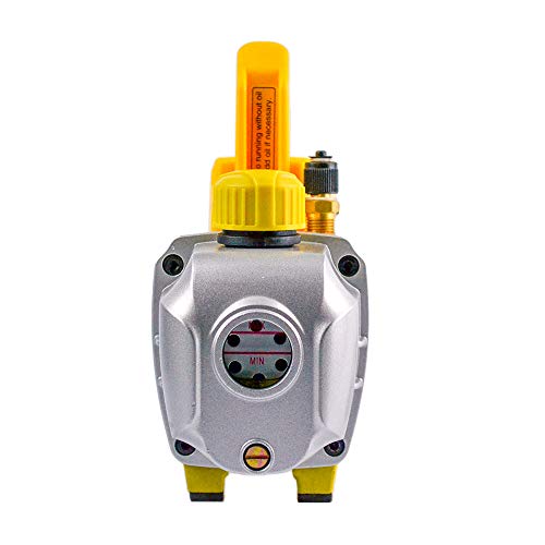 Favorcool Vacuum Pump, Single Stage Hvac Vacuum Pump 3 Cfm Rotary Vane Vacuum Pump,1/4 Hp 110V Air Conditioner Refrigerant For R134A R410A R22 Systems, Vacuum Pump Automotive, 170Ml Oil Included #TOP5