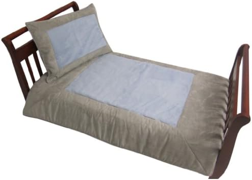 Baby Doll Bedding Set Zuma Toddler Bedding Set, Grey/Blue