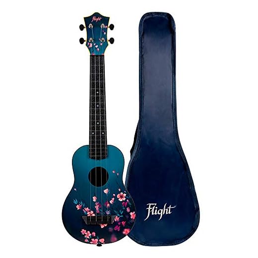 Flight Ukeleles TUSL32 - Ukelele de viaje ABS de cuello largo - Sakura