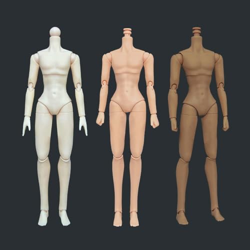 Muñeco BJD articulado 1/8 sin cabeza tipo masculino miniatura 3