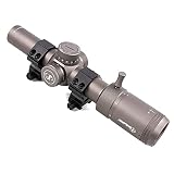 1.2-6x24 Compact Riflescope for Hunting, 30mm Tube, Multi-Coated Lenses, Scope Mount Included...