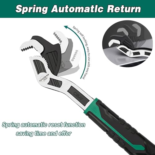 Image of Adjustable Wrenches Multi-function Universal Magic Wrench CR-V Steel,Pipe Wrench Set 6 and 10-Inch 15MM-35MM(2PCS)
