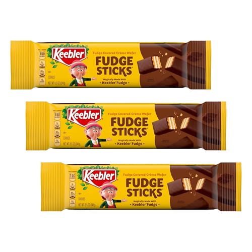 Keebler Fudge Sticks Cookies,Original,8.5oz,(Pack of 3)