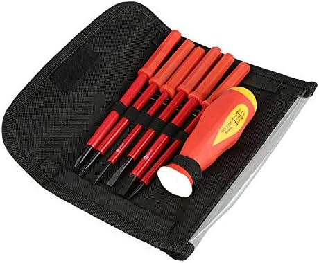Electrician Screwdrivers Set-7pcs/set Multifunction Insulated Slot Cross Professional Electrician Screwdrivers Set with Storage bag
