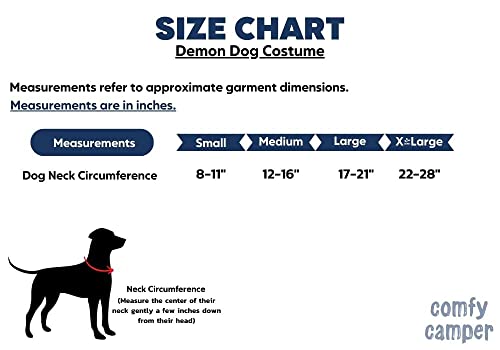 Comfycamper Demon Dog Costume - X Large Medium Small French Lab Retriever Shepherd Pet Cosplay Halloween Costumes (Large) #TOP4