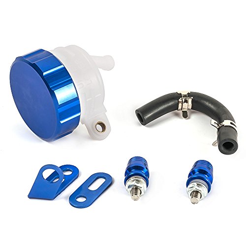 Motorcycle Front Brake Fluid Reservoir Clutch Tank Oil Fluid Cup For Honda Kawasaki Yamaha Tmax Suzuki Triumph Aprilia Ducati (Blue) #TOP1