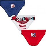 Motif Spiderman Spiderman Lot de 3 slips pour garçon - Rouge/bleu, Blanc/bleu/rouge, 4-5 ans
