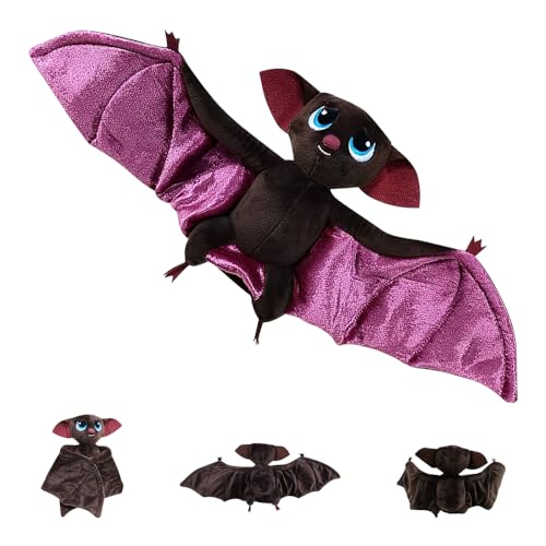 Afenau Murciélago Peluche, Flexible Peluche De Murciélago, Suave y Lindo Murciélago de Peluche, Peluche de Murciélagos para Halloween, Regalos de Cumpleaños, Decoraciones de Fiesta (19 X 42 cm)