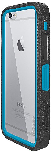 Amzer Crusta Rugged Embedded Tempered Glass Case With Belt Clip Holster For Iphone 6, Iphone 6S (For Space Grey Iphone 6/6S) - Black/Blue #TOP7
