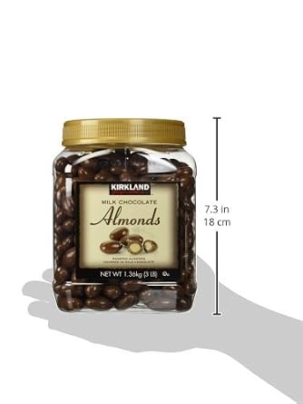 Kirkland Signature Milk Chocolate Roasted Almonds, 48 Ounce (Pack of 1)