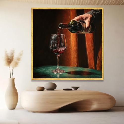 Tableau sur toile vin rouge pour créer une ambiance chaleureuse et bistrot - 4