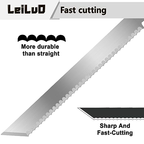 LEILUO 9-Inch Soft Material Reciprocating Saw Blades 2 Piece Sawzall Blades for Cutting Sponge Foam Insulation Material with Storage Case thumbnail 3