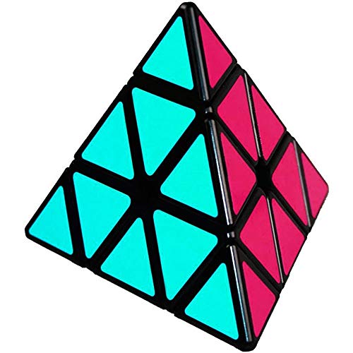 Honmofun Pyramid Cube Fidget Cube for Girl Pyramid Cube for Boy Fidget Cube ADHD Fidget Cube Fidget Twisty Cube (Black)