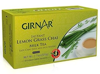 Girnar Instant Chai Tea Premix With Lemongrass, 10 Sachet Pack