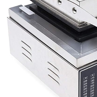 Waffeleisen Waffelautomat 5 Stück mit Thermostat Waffel Corn Dog Maker Edelstahl Kommerzielle Antihaft Waffelmaschine Hot Dog Maker, Corn Dog Waffelgerät für Hot Dog Wurst Muffin – Bild 4