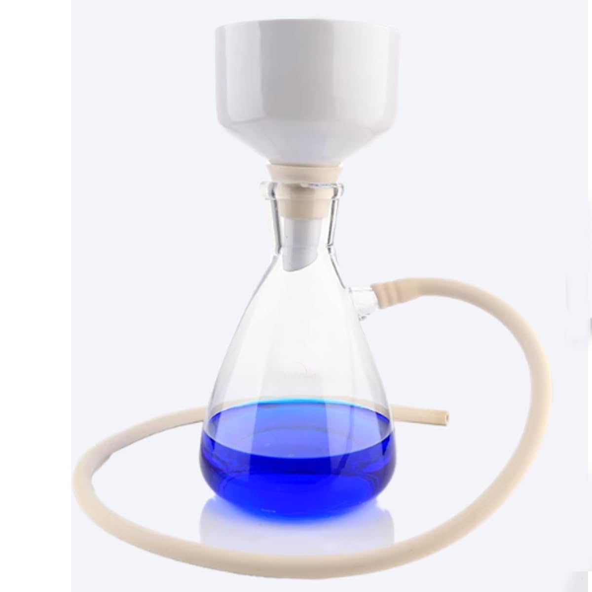 Kit de filtration sous vide de laboratoire avec tube en caoutchouc, plateau en caoutchouc, bouteille de filtre et entonnoir Brinell. (1000ML)