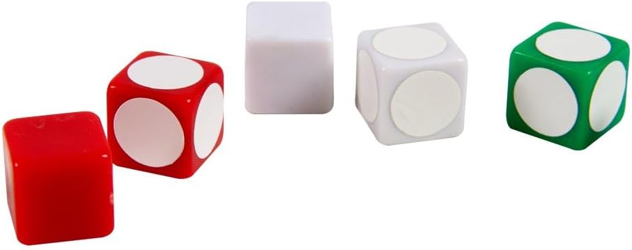 hand2mind Blank Dice and Labels Set, Set of 36
