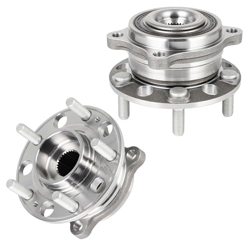 SCITOO 2pcs Front Wheel Bearing Hub Assembly 51750-C5000 fit for Hyundai Santa Fe 2015-2019, for Hyundai Santa Fe XL 2016-2019, for Kia Sorento 2016-2020 5 Lugs