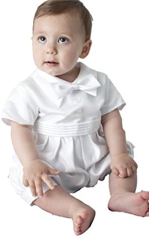 Vivaki Christopher Christening Romper in White
