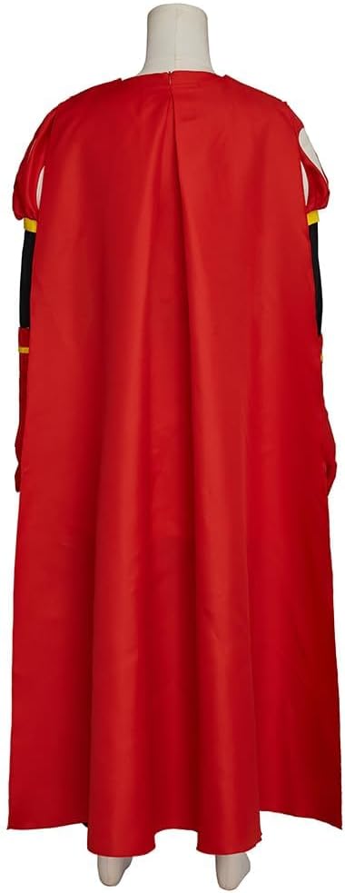 Men's King's Cosplay Costume Outfits King Red Cloak Robe with Hat Halloween Fancy Dress