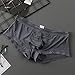 Men'S Thongs Stretch Elastic Waistband Exotic Sexy Lingerie Funny Slouchy Male Athletic Fashion Comfortable Stylish G-String Grey