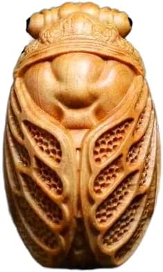 Amazon.com: Acxico 1 Piece Charming Wooden Cicada Figurine, Versatile ...