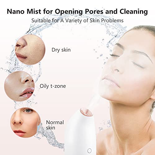 Vapeur Visage, S-CARING Sauna Facial Vaporisateur Personnel Sauna SPA Soins pour le visage pour soin de la peau, traitement des points noirs, désencombrement des pores, effet purifiant profond, Doré - Image 3