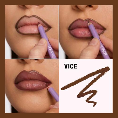 Image of Ultra-Smooth Matte Lip Liner, 12-Hr Wear, One Stroke, Vice 1.14g