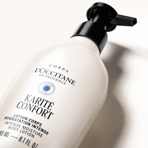 L'OCCITANE Bogaty Karité Confort (Shea) Mleczko do ciała, 240 ml, skóra sucha i wrażliwa, wyprodukowane we Francji