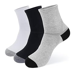 3 Pairs Black/White/Grey