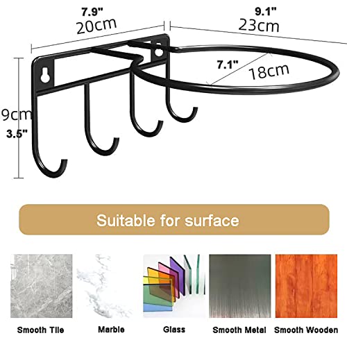 Just Do Wall Mounted Basketball Ball Storage Universal Ball Rack Metal Ball Holder For Football Volleyball Soccer Ball Display With Hooks (2Pcs) #TOP1