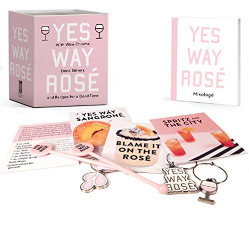 Yes Way Rosé Mini Kit: With Wine Charms, Drink Stirrers,
