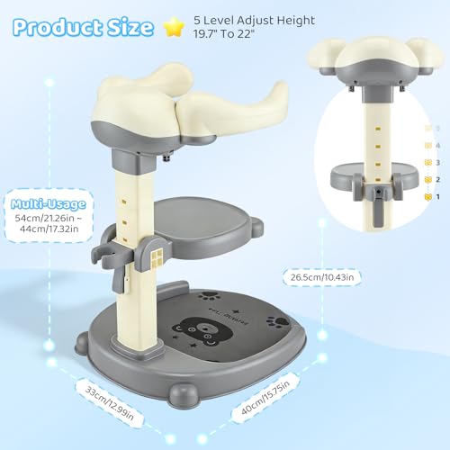 Support baignoire bébé antidérapante réglable hauteur pour douche enfant - 2
