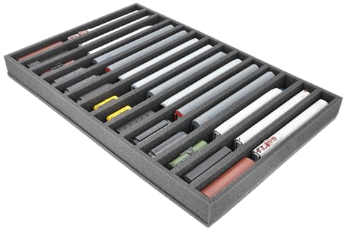 Insert mousse jauge TT Feldherr à 14 compartiments verticaux pour rangement de train miniature - 5