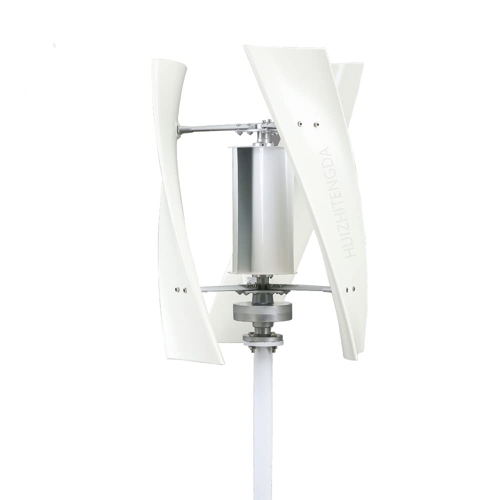 Generatore Eolico Verticale a 3 Lame 3000W a Basso Rumore Mulino a Vento 12V 24V 48V 220V Kit di Energia Eolica per Esterni, Montagna, Illuminazione Stradale con Controller