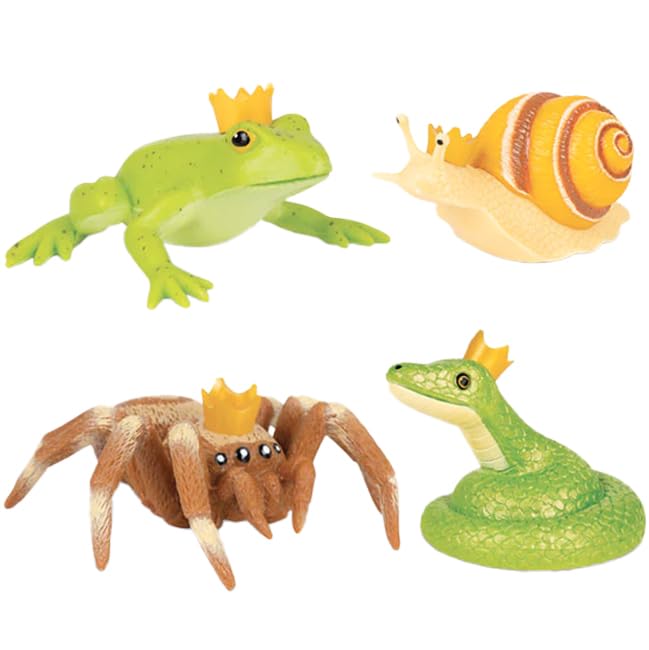 Archie McPhee Crowned Critters - Bulk Box, 2-inch Length, Soft Vinyl, Multicolor