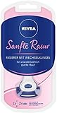 Glattes Hautgefühl – Das integrierte NIVEA Gleitpad mit Eucerit schützt die Haut und sorgt für ein angenehmes Rasurerlebnis