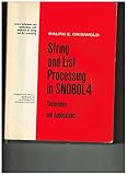 String and list processing in SNOBOL4;: Techniques and applications (Prentice-Hall series in automatic computation)