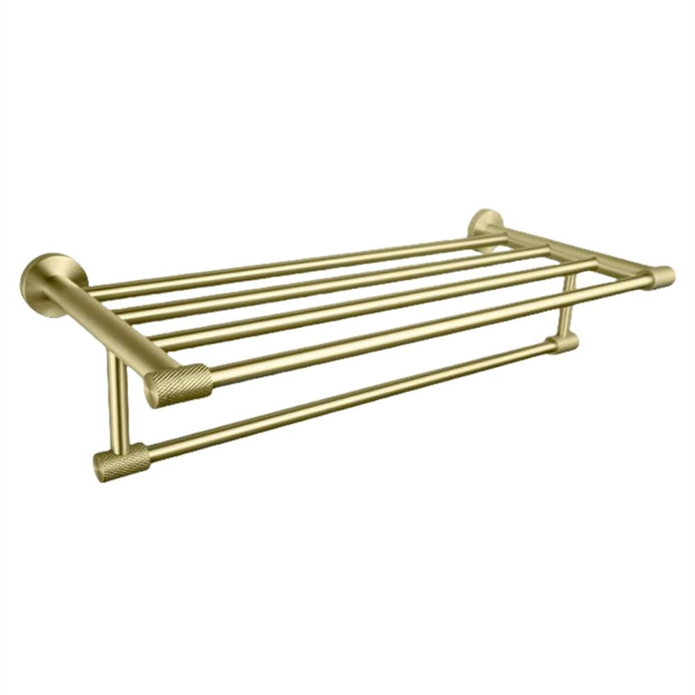 Cintre pour tasse or brossé et kit complet d'accessoires de salle de bain