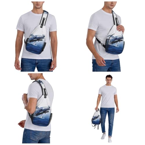Bolso cruzado Sling Bag negro para mujer y hombre miniatura 6