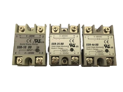 Relé de estado sólido SSR-100DD CC-CC de 10A a 40A para control de automatización industrial